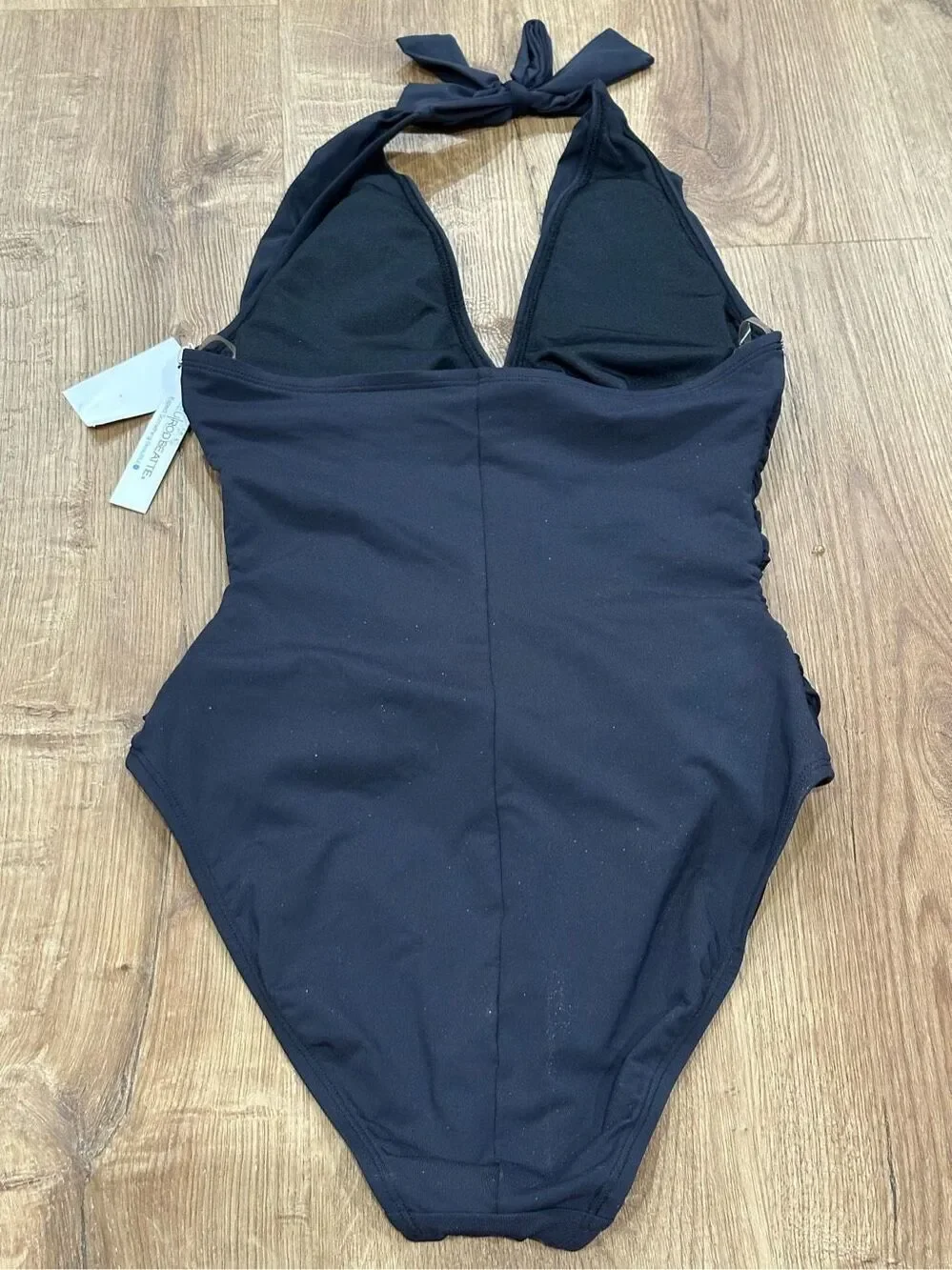 Bleu Rod NWT size 4 black swimsuit one piece